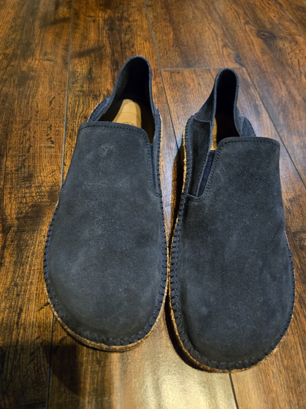 Birkenstock Men's Black Suede Slip-On Loafers